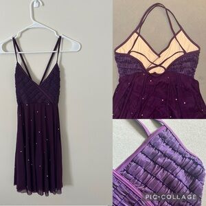 Purple Dance/Ice Dress with Rhinestones